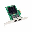 PCIe x1 2-port RJ45 Intel JL82575EB Chipset Gigabit Ethernet Network Interface Card