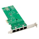 PCIe x1 4-port RJ45 Intel JL82576EB Chipset Gigabit Ethernet Network Interface Card