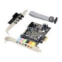 PCIe x1 7.1 Channel HiFi Surround Sound card