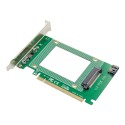 PCIe 3.0 x16 1-port Drive Adapter for 2.5-in U.2 SFF8639 NVMe SSD or 2.5-in SATA Drive