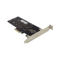 PCIe 3.0 x4 2-port M.2 B-key & 2-port SATA III Expansion Card