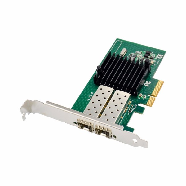 PCIe x4 Dual SFP Port Intel NHI350AM2 Chipset Gigabit Ethernet Network Adapter