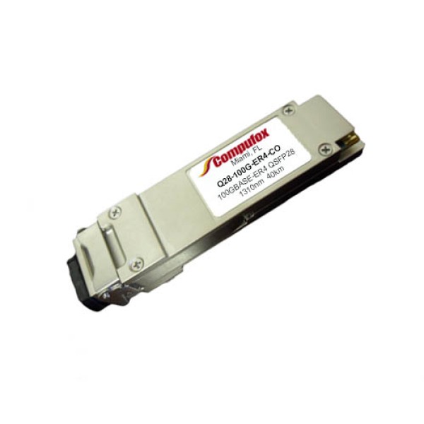 Dell Q28-100G-ER4 Compatible 100GBase-ER4 QSFP28 Transceiver (SMF, 1310nm, 40km, LC, DOM)