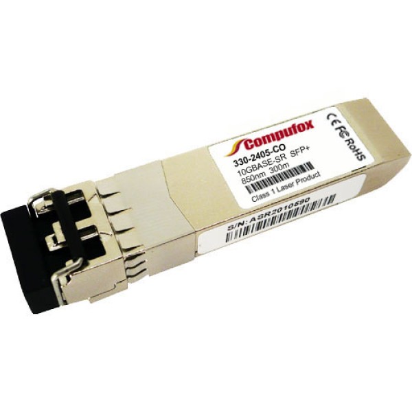 Dell 330-2405 Compatible 10GBASE-SR SFP+ Transceiver (MMF, 850nm, 300m, LC, DOM)