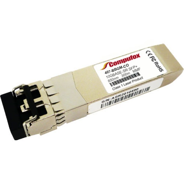 Dell 407-BBGM Compatible 10GBASE-SR SFP+ Transceiver (MMF, 850nm, 300m, LC, DOM)