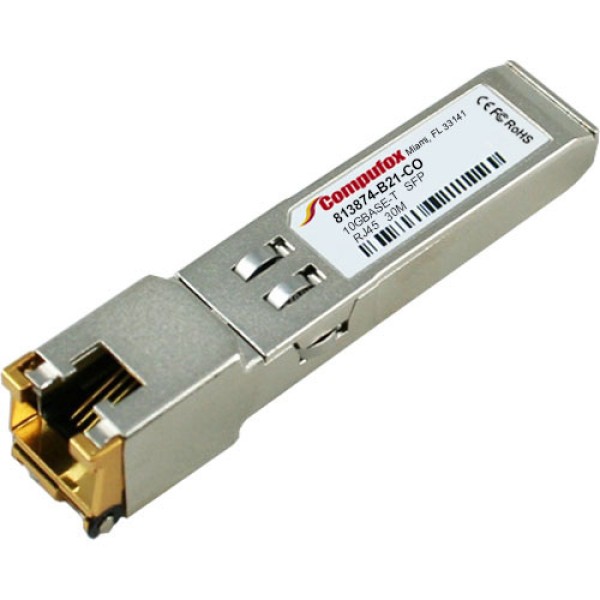 HPE BladeSystem 813874-B21 Compatible 10GBASE-T SFP+ Transceiver (Copper, 30m, RJ-45)