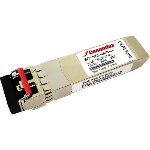 ZTE SFP-10GE-S80K Compatible 10GBASE-ZR SFP+ Transceiver (SMF, 1550nm, 80km, LC, DOM)