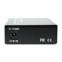 Dual Fiber 10/100Base-TX to 100Base-ZX Fast Ethernet Standalone Fiber Media Converter, 1-port Fiber & 2-port RJ45, 1550nm Singlemode, 80km