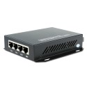 Dual Fiber 10/100Base-TX to 100Base-EX Fast Ethernet Standalone Fiber Media Converter, 1-port Fiber & 4-port RJ45, 1310nm Singlemode, 40km