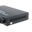 Dual Fiber 10/100Base-TX to 100Base-EX Fast Ethernet Standalone Fiber Media Converter, 1-port Fiber & 8-port RJ45, 1310nm Singlemode, 40km